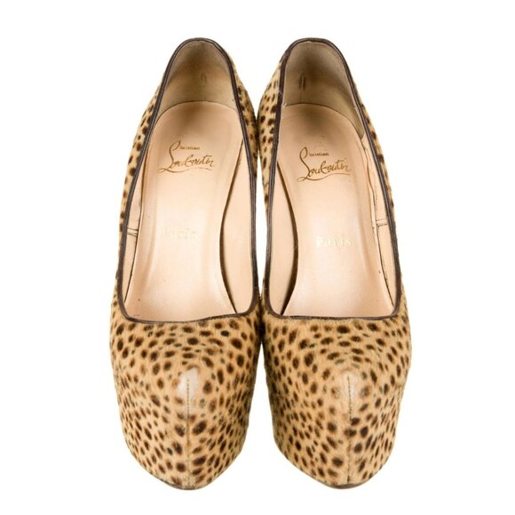 CHRISTIAN LOUBOUTIN Ponyhair Animal Print Pumps Size: 7.5 | US7.5, IT37.5 - Picture 3 of 5